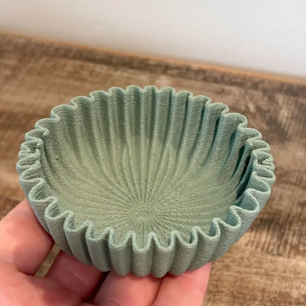 Scalloped Jewelry Dish, Decorative Catch All Tray, Ring Dish, Vanity Tray